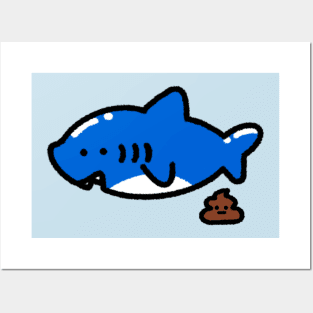 Baby Shark with poop Posters and Art